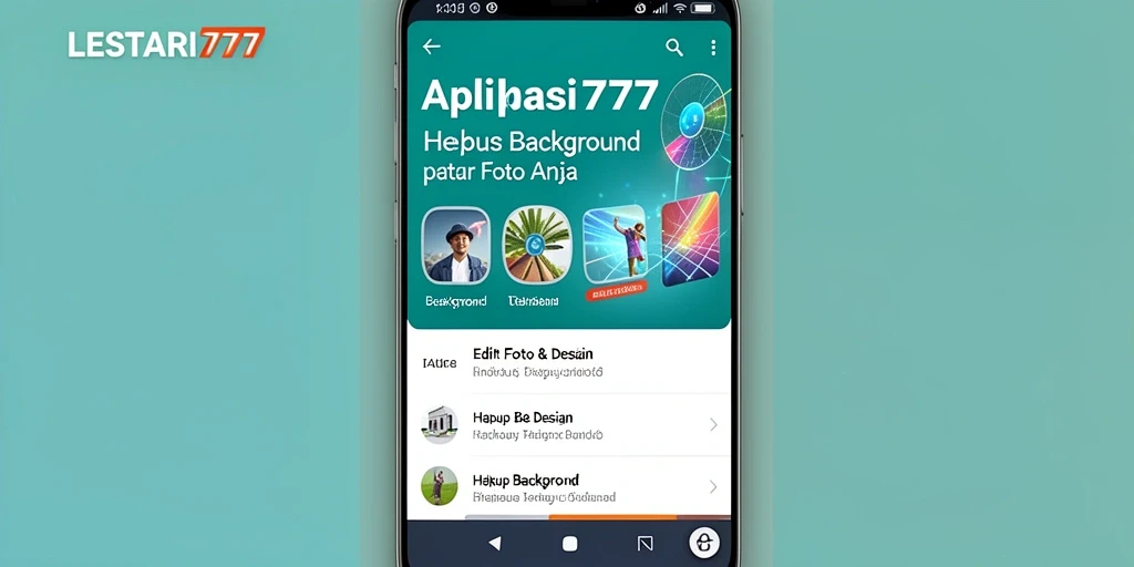 Antarmuka LESTARI777 untuk penghapusan latar belakang yang sederhana dan efektif.