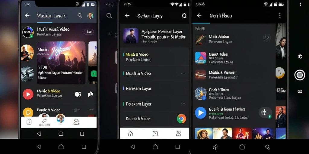 Tampilan antarmuka dan fungsi perekam layar VT38 yang menarik.