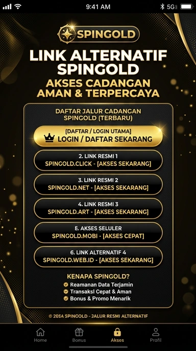 Tampilan link alternatif spingold